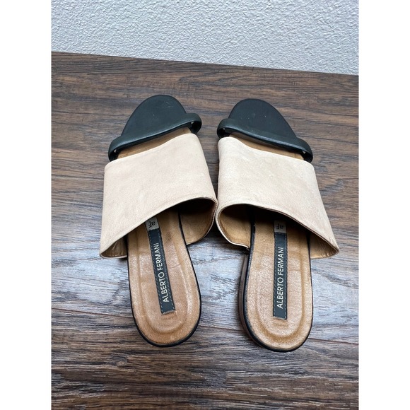 Alberto Forman Italian Leather Women's Slide Sandals Size 37.5 US 7 7.5 - Picture 5 of 8